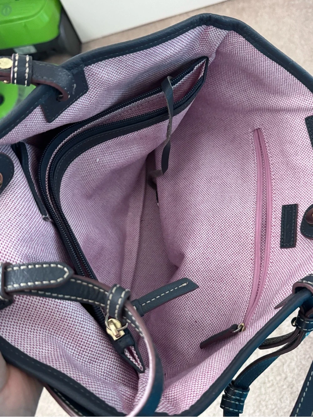 Dooney & Bourke Gray Leather Tote